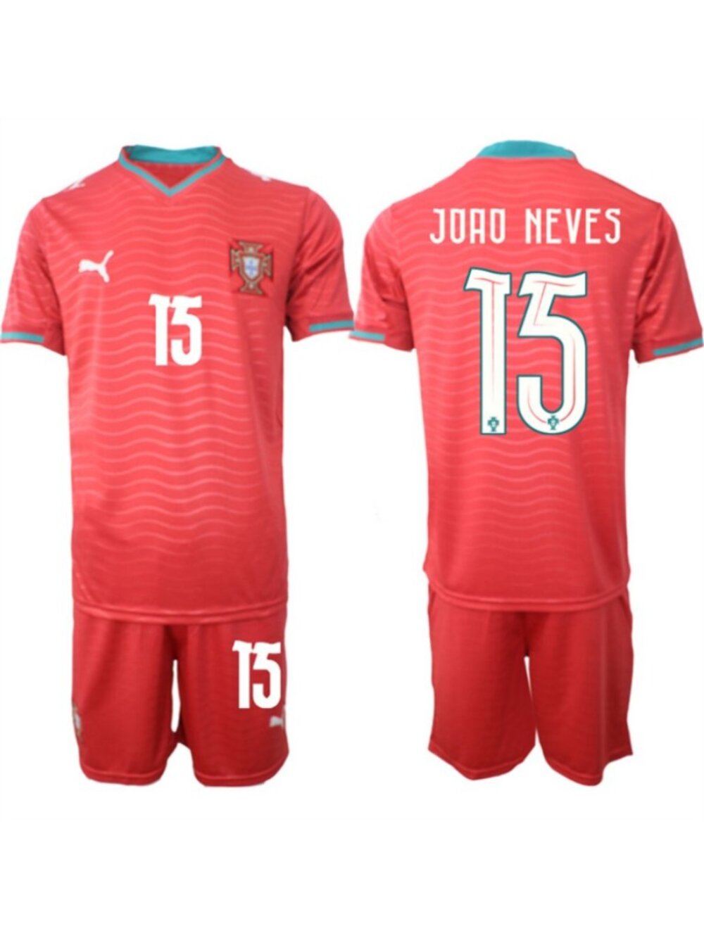 Joao Neves Red 2026 WC Soccer Jersey Suit